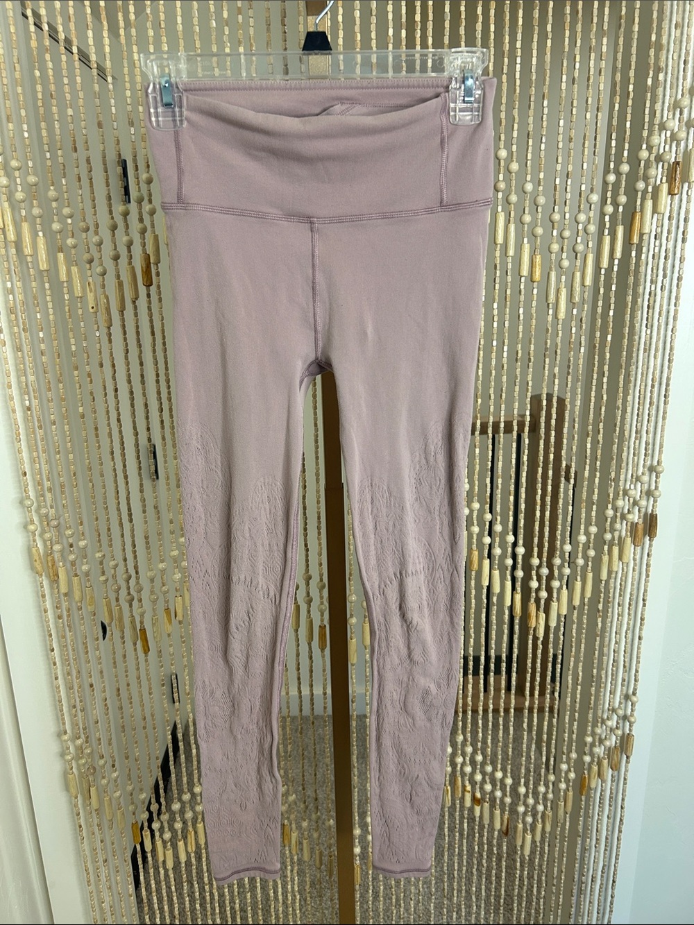 lululemon athletica Dusty Mauve High-Rise Leggings with beautiful design on legs